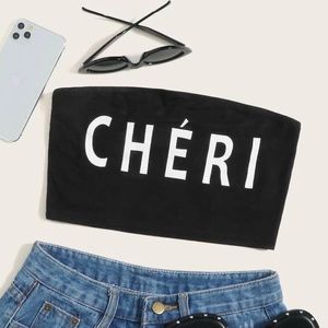 🖤NEW ARRIVALS🤍 Graphic Bandeau Top